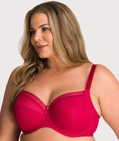 Fantasie Fusion Underwired Full Cup Side Support Bra - Red Bras