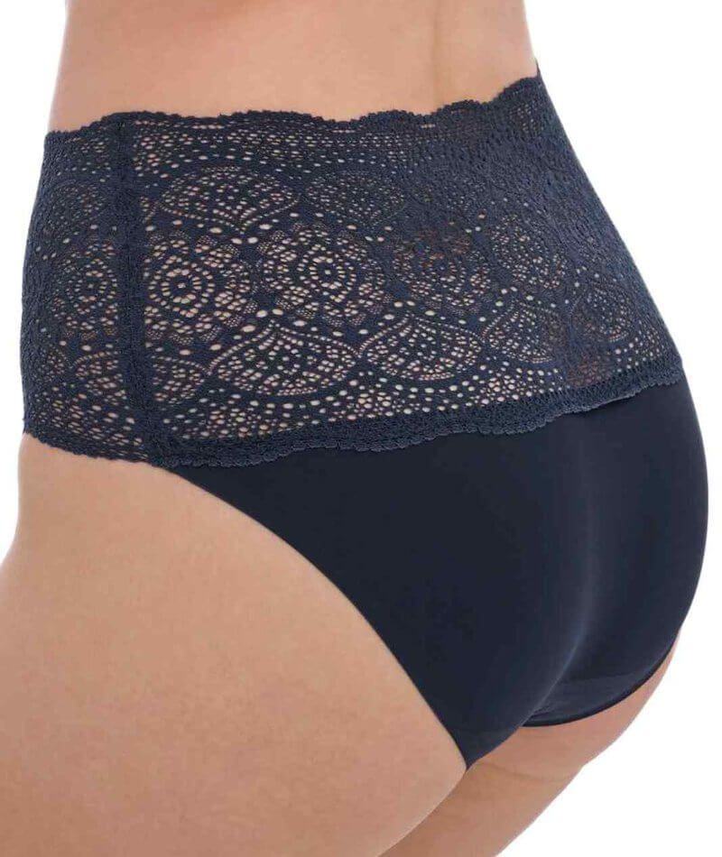 Fantasie Lace Ease Invisible Stretch Full Brief - Navy - Curvy