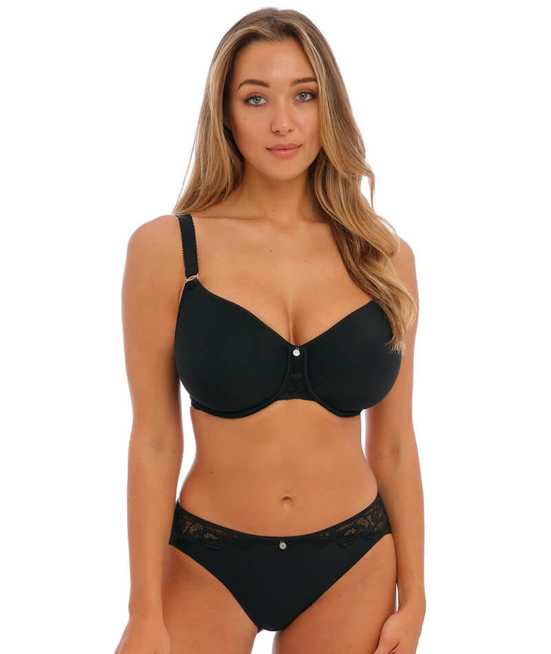 Fantasie Reflect Underwired Moulded Spacer Bra - Black Bras 