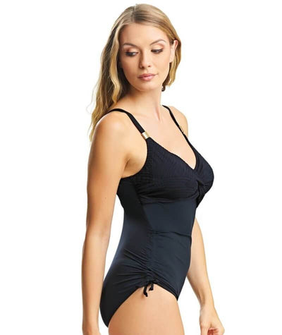 Fantasie Swim Ottawa Underwired Twist Front One Piece Swimsuit - Black Swim