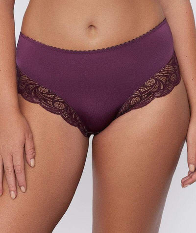 Fayreform Lace Perfect Midi Brief - Prune Knickers