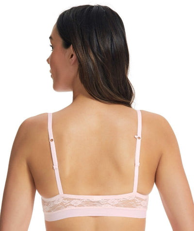 Finelines Invisible Lace Crop Top - Shell Bras
