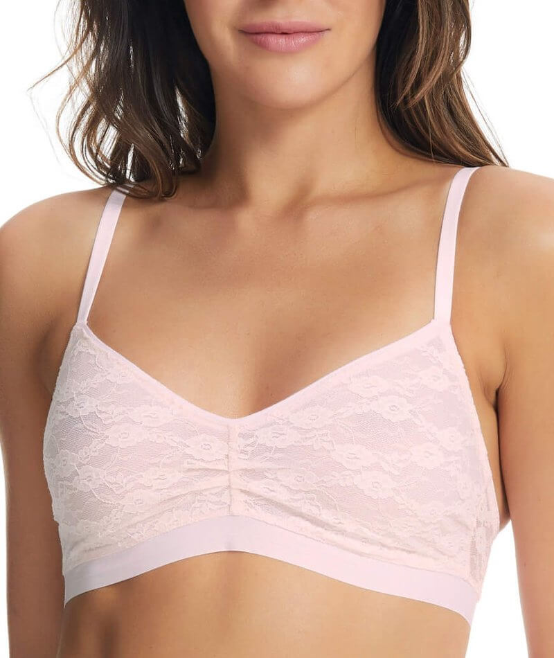 Finelines Invisible Lace Crop Top - Shell Bras 