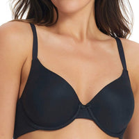 Finelines Memory Full Coverage T-Shirt Bra - Black