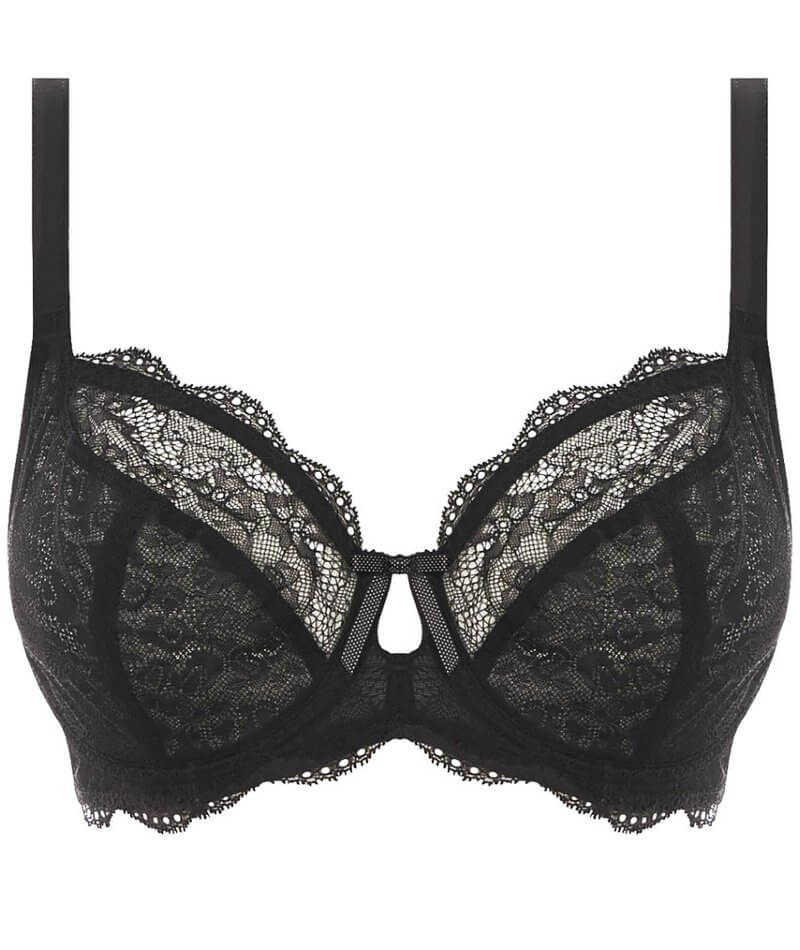 Freya Fancies Underwire Plunge Bra - Black Bras 