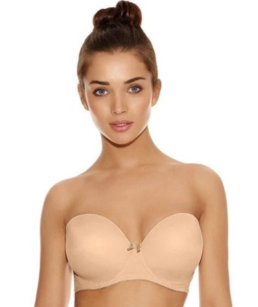 Freya Deco Underwired Moulded Strapless Bra - Nude - Curvy