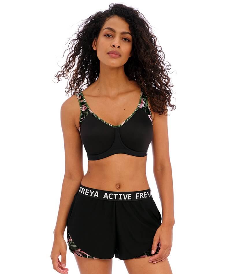 Freya Active Sonic Underwired Moulded Sports Bra - Jungle Black Bras 