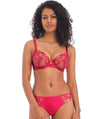 Freya Awakening Underwired Plunge Bra - Red Bras