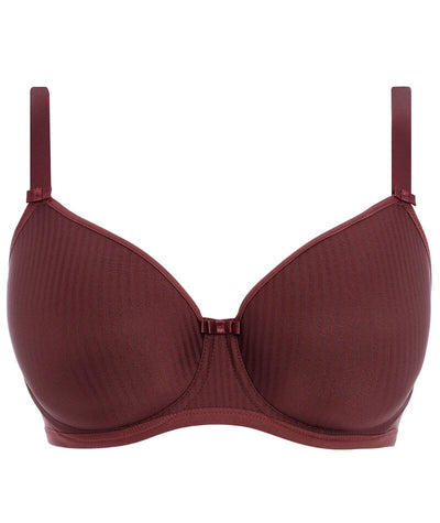 Freya Idol Underwired Moulded Balcony T-shirt Bra - Dark Cherry Bras