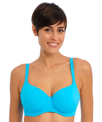 Freya Swim Jewel Cove Underwire Sweetheart Bikini Top - Plain Turquoise