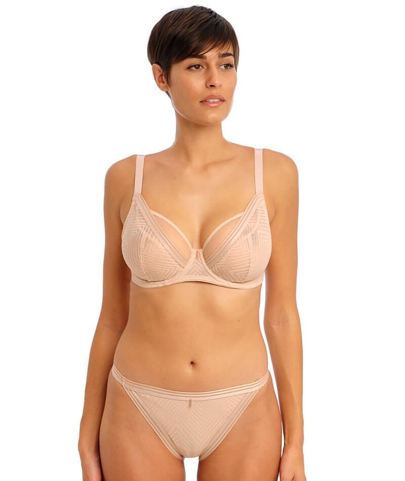 Freya Tailored Underwire High Apex Plunge Bra - Natural Beige - Curvy