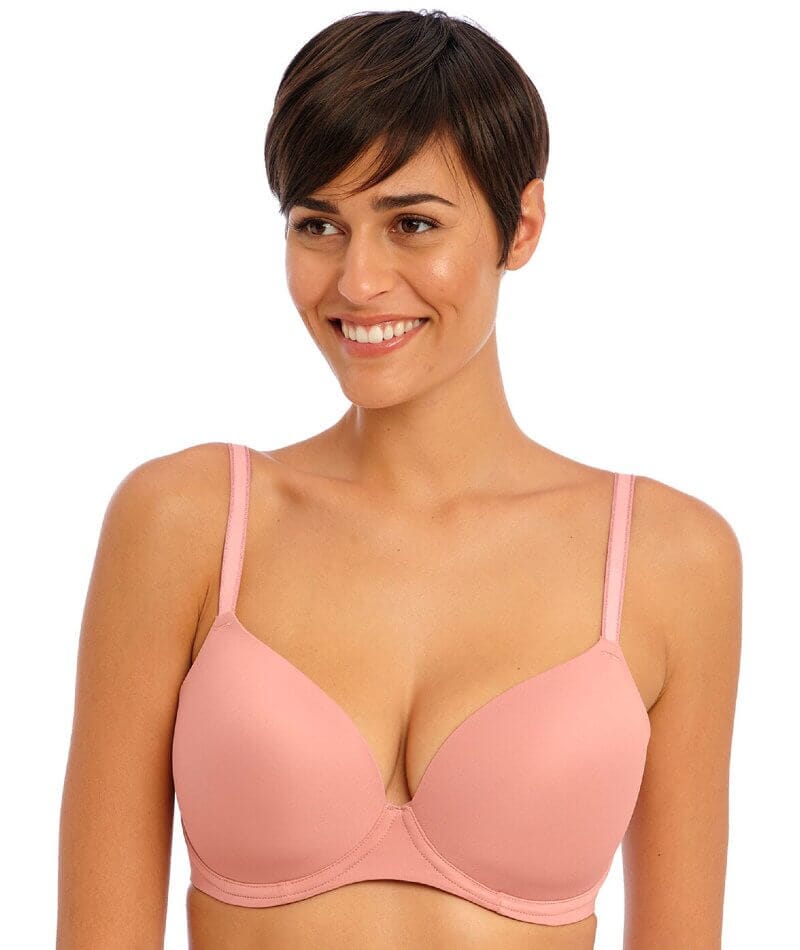 Freya Undetected Underwire Moulded T-shirt Bra - Ash Rose - Curvy