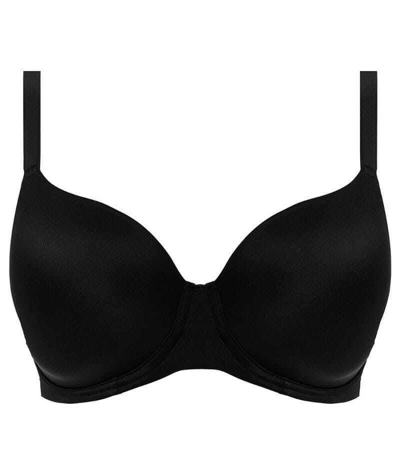Freya Undetected Underwire Moulded T-shirt Bra - Black Bras 