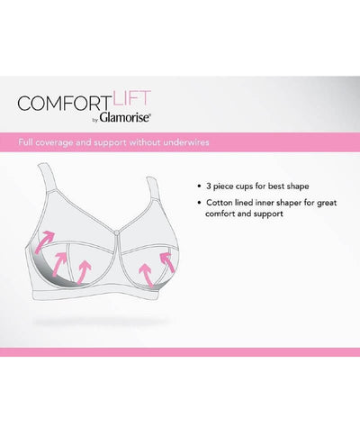 Glamorise Magic Lift With Posture Support Non-Underwired - Cafe Bras