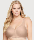 Glamorise Magiclift Front-Closure Posture Back Wire-Free Bra - Cafe Swatch Image