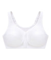 Glamorise MagicLift Front-Closure Posture Back Wire-free Bra - White Bras