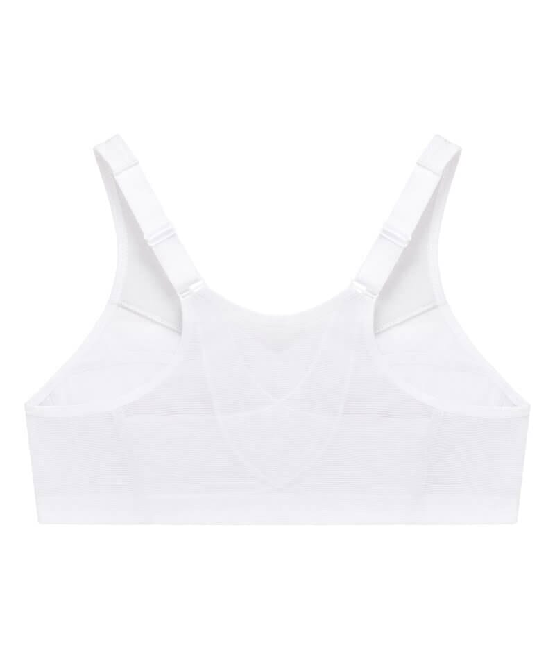 Glamorise MagicLift Front-Closure Posture Back Wire-free Bra - White Bras 