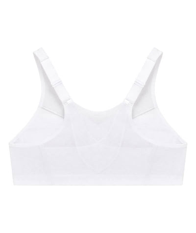 Glamorise MagicLift Front-Closure Posture Back Wire-free Bra - White Bras