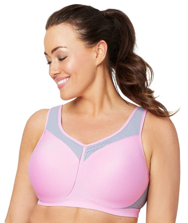 Glamorise High Impact Underwire Sports Bra Pink