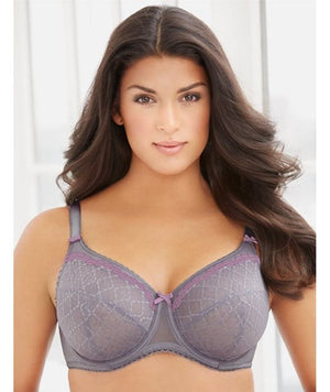 Lilac V Detail Underwired Lace Bra