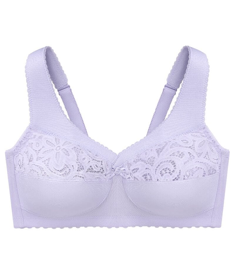 Glamorise MagicLift Cotton Support Wire-free Bra - Lilac Bras 