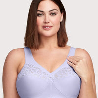 Glamorise Magiclift Cotton Support Wire-Free Bra - Lilac