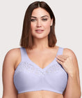 Glamorise Magiclift Cotton Support Wire-Free Bra - Lilac Swatch Image