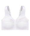 Glamorise MagicLift Cotton Support Wire-free Bra - White Bras