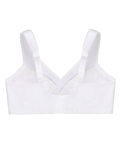 Glamorise MagicLift Cotton Support Wire-free Bra - White Bras