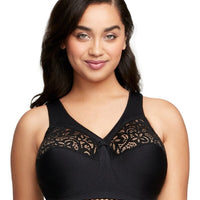 Glamorise Magiclift Cotton Support Wire-Free Bra - Black