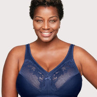 Glamorise Magiclift Minimizer Wire-Free Bra - Blue