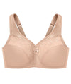 Glamorise MagicLift Minimizer Wire-free Bra - Cafe Bras