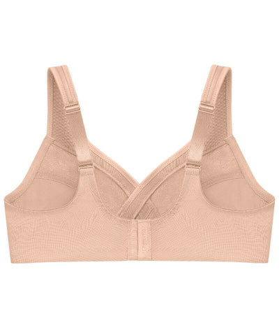 Glamorise MagicLift Minimizer Wire-free Bra - Cafe Bras