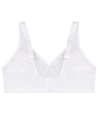 Glamorise MagicLift Minimizer Wire-free Bra - White Bras