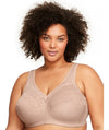 Glamorise MagicLift Moisture Control Wire-free Bra - Cafe Bras