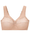 Glamorise MagicLift Moisture Control Wire-free Bra - Cafe Bras