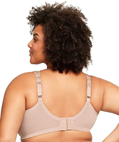 Glamorise MagicLift Moisture Control Wire-free Bra - Cafe Bras