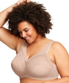 Glamorise MagicLift Moisture Control Wire-free Bra - Cafe Bras