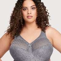 Glamorise Magiclift Moisture Control Wire-Free Bra - Gray