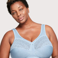 Glamorise Magiclift Moisture Control Wire-Free Bra - Light Blue