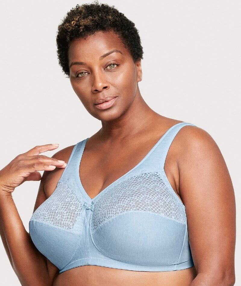 Glamorise MagicLift Front-Closure Wire-free Posture Back Bra - Cafe - Curvy  Bras