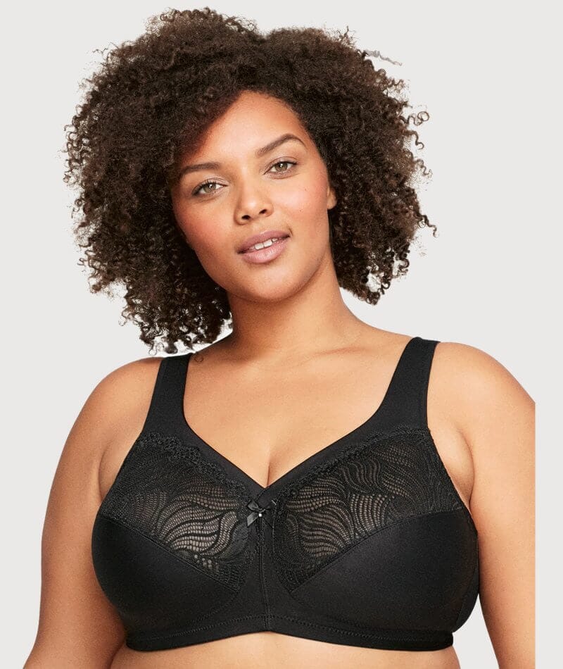 Glamorise Magiclift Natural Shape Support Wire-Free Bra - Black