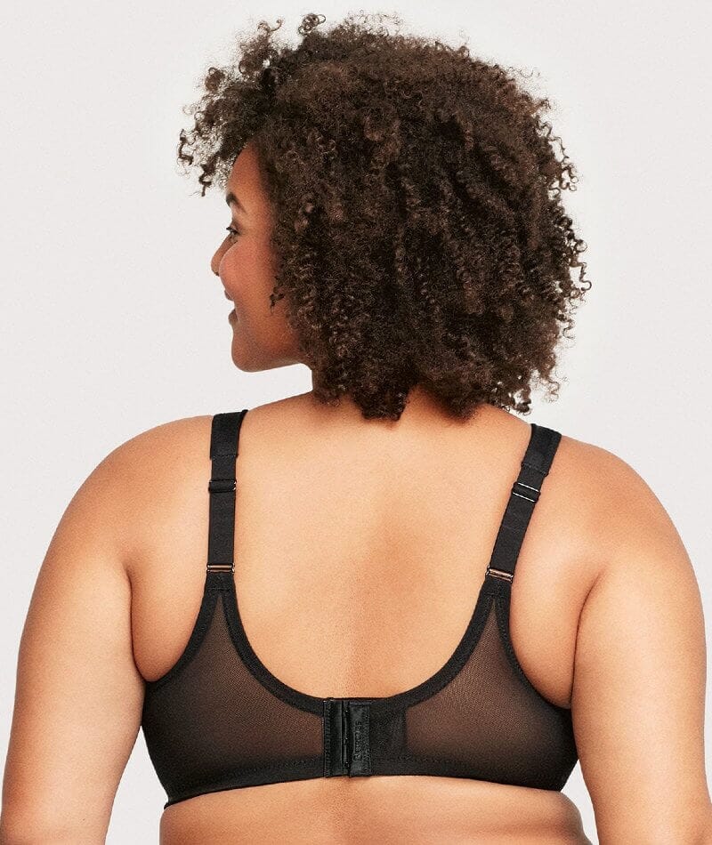 Glamorise MagicLift Natural Shape Support Wire-free Bra - Black Bras 