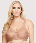 Glamorise Magiclift Natural Shape Support Wire-Free Bra - Cappuccino Swatch Image