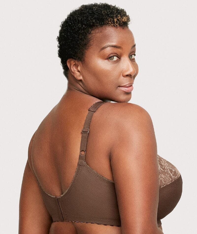 Glamorise Magiclift Original Wire-Free Support Bra - Mocha - Curvy