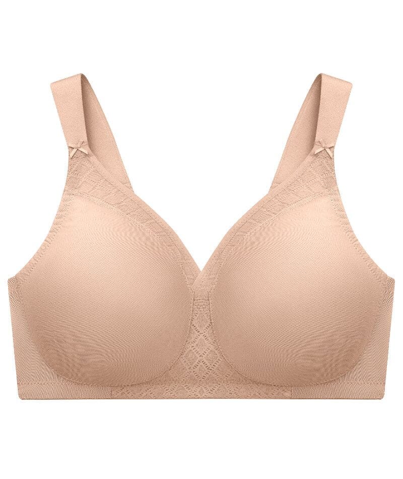Glamorise MagicLift Seamless Support Wire-free T-Shirt Bra - Cafe Bras 