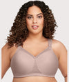 Glamorise MagicLift Seamless Support Wire-free T-Shirt Bra - Taupe Bras