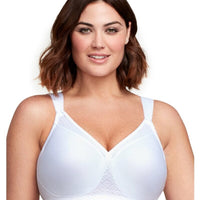 Glamorise Magiclift Seamless Support Wire-Free T-Shirt Bra - White