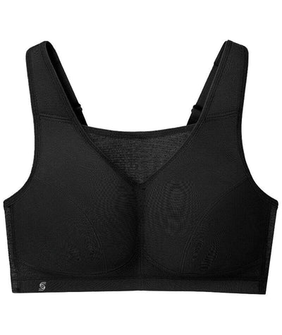 Glamorise No-Bounce Camisole Elite Wire-free Sports Bra - Black Bras