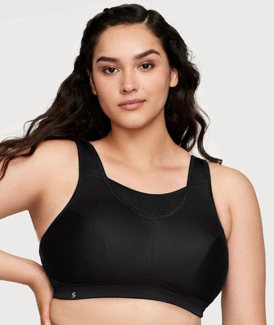 Glamorise No-Bounce Camisole Elite Wire-free Sports Bra - Black Bras